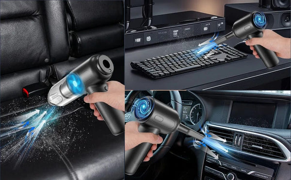 Planet Gates CN01 2 In 1 Compressed Air Duster Cordless Dust Blower Rechargeable Blow and Suck Vacuum Cleaner Electric For Computer Keyboard Sofa