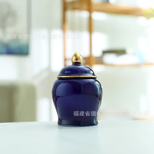 Planet Gates Cobalt blue / 6.2X9CM Ceramic Cremation Pet Urn, Small Model, Cat Ashes Box, Personalized Mini Animal Coffin, Anniversary Dog, Cat, Bird, Funeral Deco