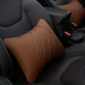 Planet Gates Coffee / 2 Waists 2pcs Automobile Seat Comfort Kit: Hip Waist Pad, Neck Pillow & Headrest Pressure Relief Pad
