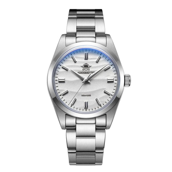 Planet Gates Coffee / CHINA ADDIESDIVE Men's Watch Sand Dial 36mm Quartz Watch 100m Waterproof 316L Stainless Steel AR Coated Dome Glass WristWatch for Men