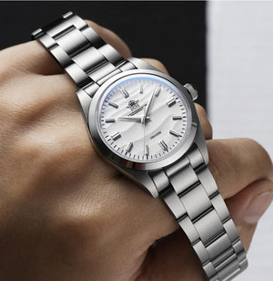 Planet Gates Coffee / CHINA ADDIESDIVE Men's Watch Sand Dial 36mm Quartz Watch 100m Waterproof 316L Stainless Steel AR Coated Dome Glass WristWatch for Men