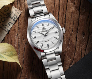 Planet Gates Coffee / CHINA ADDIESDIVE Men's Watch Sand Dial 36mm Quartz Watch 100m Waterproof 316L Stainless Steel AR Coated Dome Glass WristWatch for Men