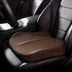 Planet Gates Coffee Color Memory Foam Car Seat Pad, Car Seat Cushions For Driving, Office Chair Seat Cushion For Longer And Comfortable Sitting