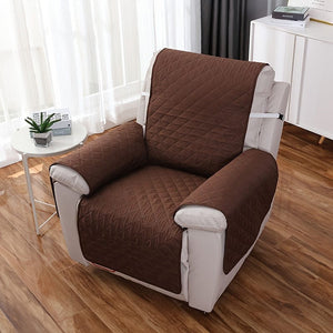 Planet Gates Coffee / Recliner 55*200CM/21.7*78.8IN 1pc Waterproof Recliner Cover Sofa Slipcover Washable Recliner Chair Cover Recliner Slipcover For Living Room Non-Slip Furniture Protector For Pets Dogs Cats Living Room Home Decor