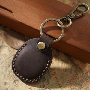 Planet Gates Coffee Secure Your Airtags With This Stylish Retro Faux Leather Case + Keychain