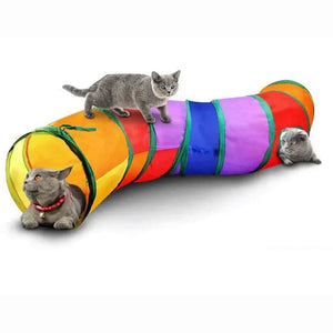 Planet Gates Collapsible Cat Playing Tunnel Pets Toys Connectable Cat Tunnel Cat Tube Toys Foldable Drill Hole Kitten Colorful Pet Toys