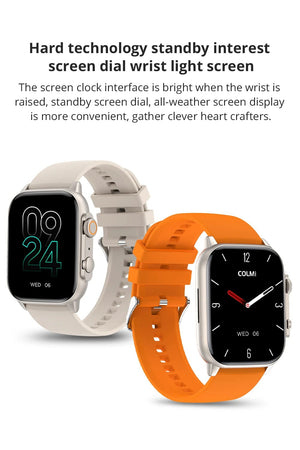 Planet Gates COLMI C81 2.0 Inch AMOLED Smartwatch Support AOD 100 Sports Modes IP68 Waterproof Smart Watch Men Women PK Ultra Series 8