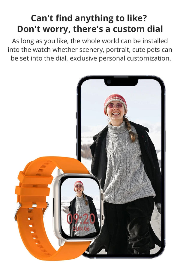 Planet Gates COLMI C81 2.0 Inch AMOLED Smartwatch Support AOD 100 Sports Modes IP68 Waterproof Smart Watch Men Women PK Ultra Series 8