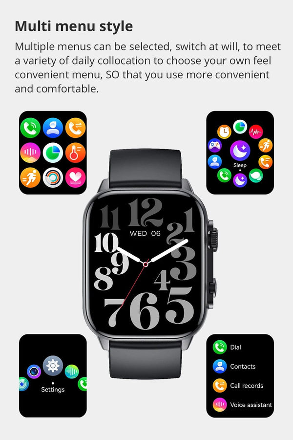 Planet Gates COLMI C81 2.0 Inch AMOLED Smartwatch Support AOD 100 Sports Modes IP68 Waterproof Smart Watch Men Women PK Ultra Series 8