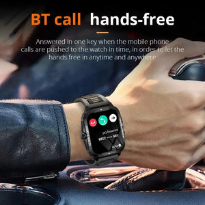 Planet Gates COLMI P76 1.96" Outdoor Military Smartwatch Men Bluetooth Call Smart Watch 3ATM IP68 Waterproof Rating Sports Fitness Watches