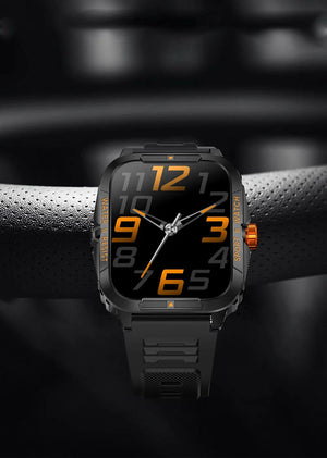 Planet Gates COLMI P76 1.96" Outdoor Military Smartwatch Men Bluetooth Call Smart Watch 3ATM IP68 Waterproof Rating Sports Fitness Watches