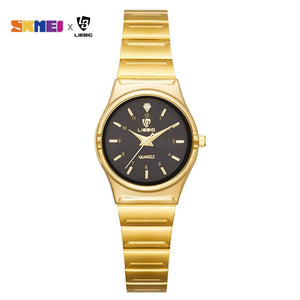 Planet Gates color 1 Brand New Wonen Watch Luxury Golden Quartz Stainless Steel Bracelet Waterproof Ladies Golden Wristwatch Girl Clock Relogio mujer