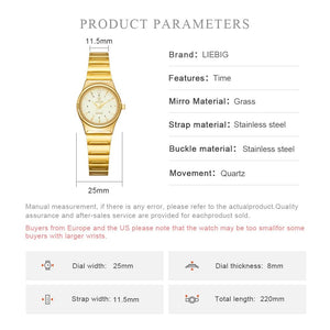 Planet Gates color 1 Brand New Wonen Watch Luxury Golden Quartz Stainless Steel Bracelet Waterproof Ladies Golden Wristwatch Girl Clock Relogio mujer