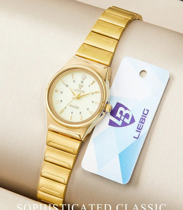 Planet Gates color 1 Brand New Wonen Watch Luxury Golden Quartz Stainless Steel Bracelet Waterproof Ladies Golden Wristwatch Girl Clock Relogio mujer