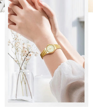 Planet Gates color 1 Brand New Wonen Watch Luxury Golden Quartz Stainless Steel Bracelet Waterproof Ladies Golden Wristwatch Girl Clock Relogio mujer