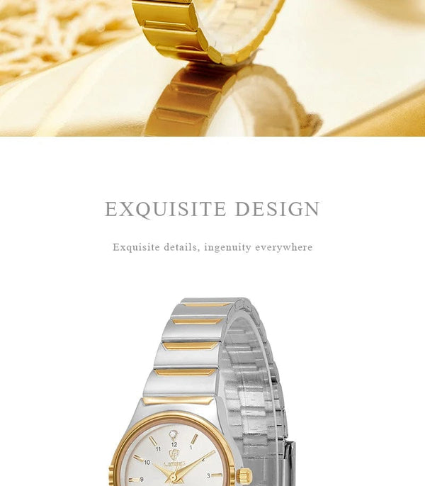 Planet Gates color 1 Brand New Wonen Watch Luxury Golden Quartz Stainless Steel Bracelet Waterproof Ladies Golden Wristwatch Girl Clock Relogio mujer