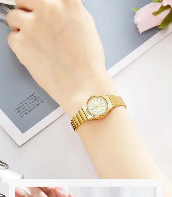 Planet Gates color 1 Brand New Wonen Watch Luxury Golden Quartz Stainless Steel Bracelet Waterproof Ladies Golden Wristwatch Girl Clock Relogio mujer