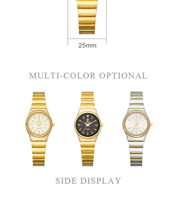 Planet Gates color 1 Brand New Wonen Watch Luxury Golden Quartz Stainless Steel Bracelet Waterproof Ladies Golden Wristwatch Girl Clock Relogio mujer