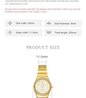 Planet Gates color 1 Brand New Wonen Watch Luxury Golden Quartz Stainless Steel Bracelet Waterproof Ladies Golden Wristwatch Girl Clock Relogio mujer
