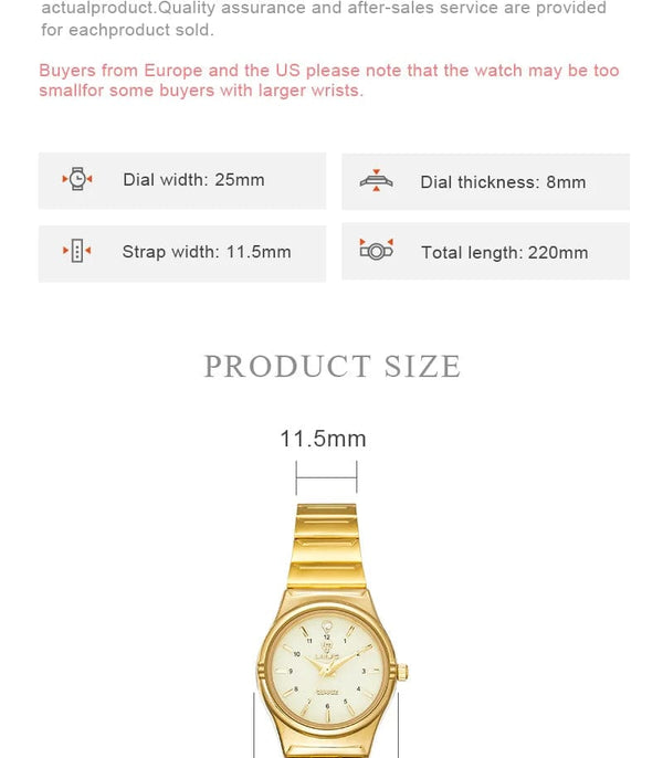 Planet Gates color 1 Brand New Wonen Watch Luxury Golden Quartz Stainless Steel Bracelet Waterproof Ladies Golden Wristwatch Girl Clock Relogio mujer