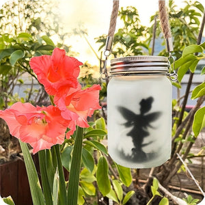 Planet Gates Color 1pc, Solar Lantern Fairy Lights, Garden Ornament Lights - Outdoor Hanging Frosted Glass Mason Jar Lights For Tree, Table, Yard, Garden, Patio, Lawn Decor