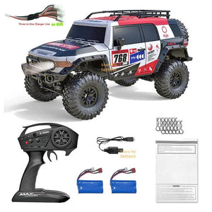 Planet Gates Color 2B 45CM / CHINA 4WD 45 Degree Climbing RC Off-road Crawler 2.4G 4WD 1/10 Professional Large RC Truck Independent Suspension RC Racing Drift Car