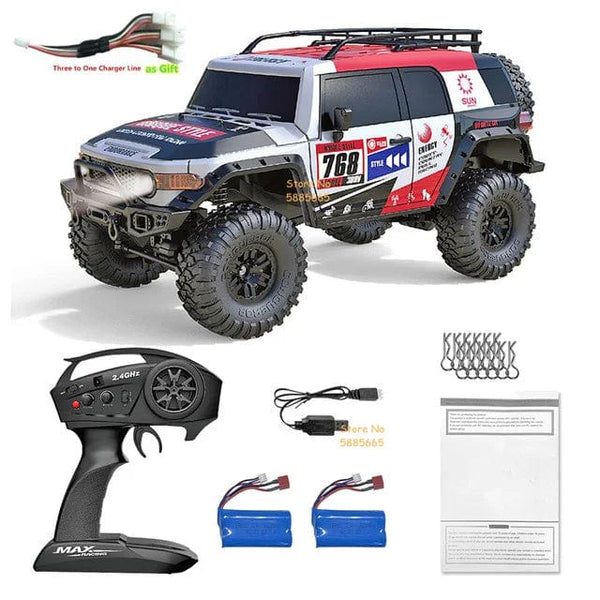 Planet Gates Color 2B 45CM / CHINA 4WD 45 Degree Climbing RC Off-road Crawler 2.4G 4WD 1/10 Professional Large RC Truck Independent Suspension RC Racing Drift Car