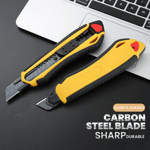 Planet Gates Color random Professional Retractable Utility Knife Heavy-Duty Tool Paper Box Cutter Envelope Opener Stationery Express Knife Office Supplies