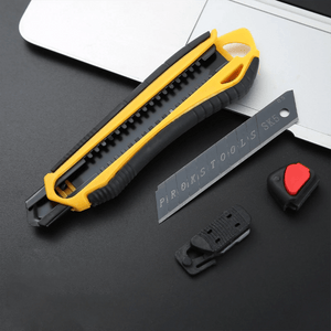 Planet Gates Color random Professional Retractable Utility Knife Heavy-Duty Tool Paper Box Cutter Envelope Opener Stationery Express Knife Office Supplies