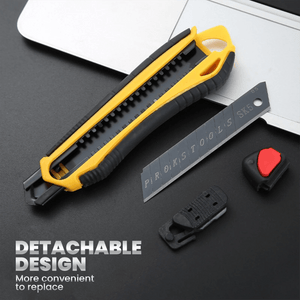 Planet Gates Color random Professional Retractable Utility Knife Heavy-Duty Tool Paper Box Cutter Envelope Opener Stationery Express Knife Office Supplies