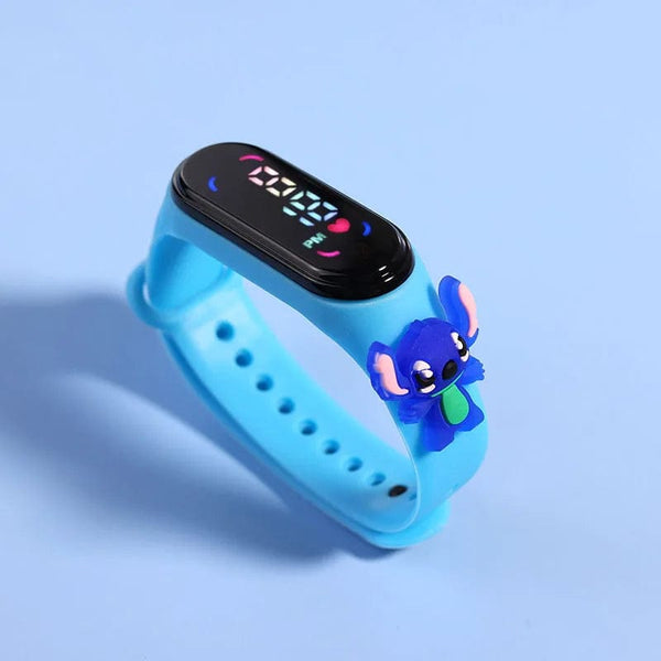 Planet Gates Color sdz Fashion Mickey Children Watches For Girls Electronic Bracelet Sports Touch LED Spiderman Doll Kids Watch Women Waterproof Clock