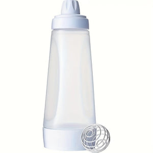 Planet Gates Color: White 1pc Pancake Batter Dispenser, 4.5 Cup Capacity, Scaled Hand Batter Mixing Bottle Batter, Dispenser, Baking Utensils, Making Cake, Cookie, Waffles, Crepes Tools, Kitchen Supplies