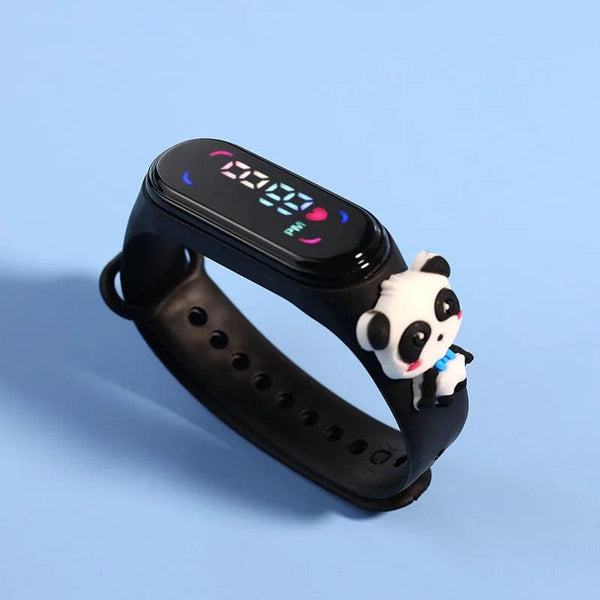 Planet Gates Color xm Fashion Mickey Children Watches For Girls Electronic Bracelet Sports Touch LED Spiderman Doll Kids Watch Women Waterproof Clock