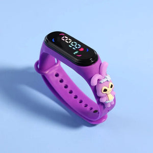 Planet Gates Color ztu Fashion Mickey Children Watches For Girls Electronic Bracelet Sports Touch LED Spiderman Doll Kids Watch Women Waterproof Clock