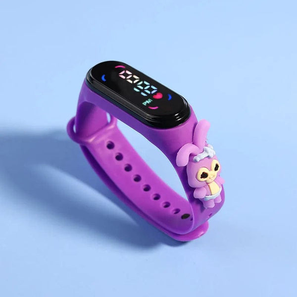 Planet Gates Color ztu Fashion Mickey Children Watches For Girls Electronic Bracelet Sports Touch LED Spiderman Doll Kids Watch Women Waterproof Clock