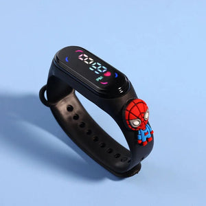 Planet Gates Color zzx Fashion Mickey Children Watches For Girls Electronic Bracelet Sports Touch LED Spiderman Doll Kids Watch Women Waterproof Clock