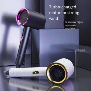 Planet Gates Colorful Fashion Ultra-Thin Portable Hair Dryer Negative Ion Smart Professional Cold And Hot Hair Blower For Salon Home Hotel