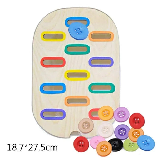 Planet Gates Colorful Flat Set Children's Sensory Tray Table Color Hairball Game Wooden Tile Montessori Early Education Toys Kids Toys Educational Accessories