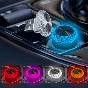 Planet Gates colorful gradient / China Portable Car USB Ambient Light Mini LED Decorative Atmosphere Lamps For Auto Interior Environment Light Computer Light Plug Play