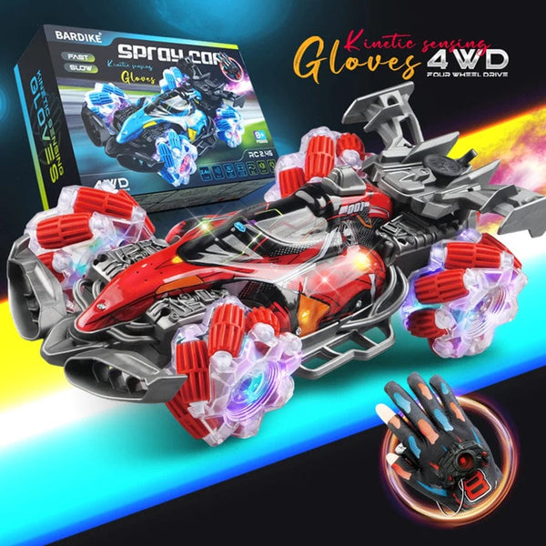 Planet Gates Colorful lights spray stunt racing 4WD shift 2.4G wireless gesture induction racing race remote control toy car