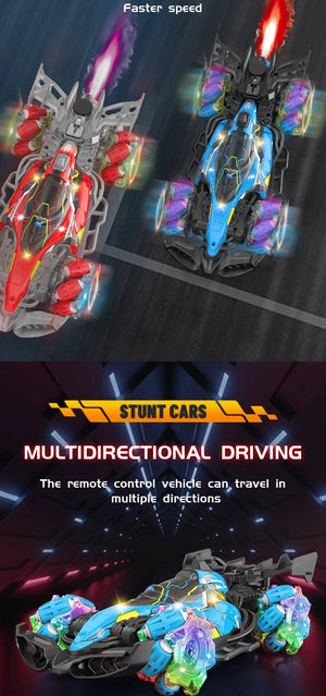Planet Gates Colorful lights spray stunt racing 4WD shift 2.4G wireless gesture induction racing race remote control toy car