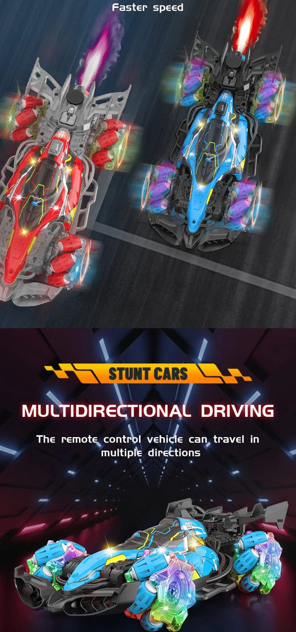 Planet Gates Colorful lights spray stunt racing 4WD shift 2.4G wireless gesture induction racing race remote control toy car