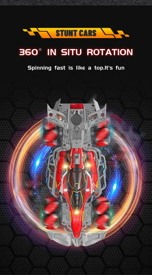 Planet Gates Colorful lights spray stunt racing 4WD shift 2.4G wireless gesture induction racing race remote control toy car