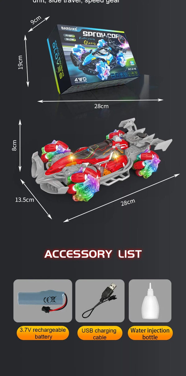 Planet Gates Colorful lights spray stunt racing 4WD shift 2.4G wireless gesture induction racing race remote control toy car