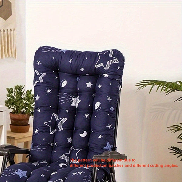 Planet Gates Colorful Meteor / 120*48CM 1pc Sun Lounger Cushion High-Backed Cushion Sunbed Garden Recliner Replacement Anti Slip Pad Yard Patio Home Decor