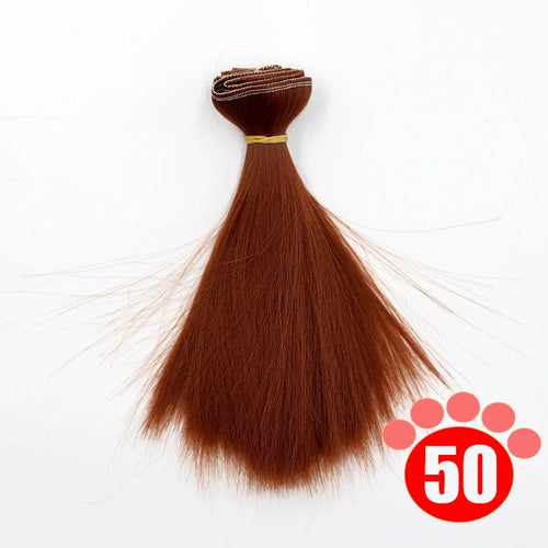 Planet Gates colour 50 / 15 Msiredoll bjd wig 15*100CM or 20*100CM or 25*100CM doll hair for 1/3 1/4 1/6  straight hair doll hair bjd wig diy Free shipping