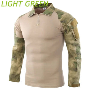 Planet Gates Combat Uniform Shirt Camouflage US Asian Size S-3XL Cargo Sport Tops Airsoft Paintball Tactical T-Shirts Hiking