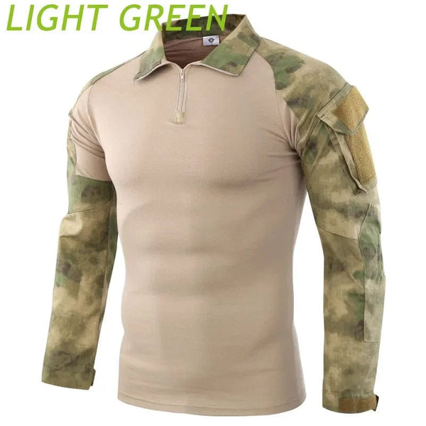 Planet Gates Combat Uniform Shirt Camouflage US Asian Size S-3XL Cargo Sport Tops Airsoft Paintball Tactical T-Shirts Hiking