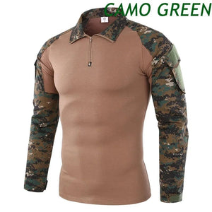 Planet Gates Combat Uniform Shirt Camouflage US Asian Size S-3XL Cargo Sport Tops Airsoft Paintball Tactical T-Shirts Hiking