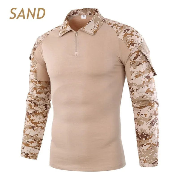 Planet Gates Combat Uniform Shirt Camouflage US Asian Size S-3XL Cargo Sport Tops Airsoft Paintball Tactical T-Shirts Hiking